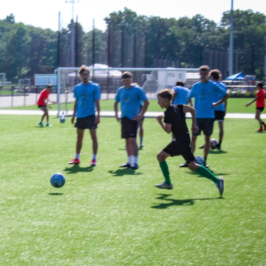 Soccer camp is in full swing this week! Athletes from grades 2 - 12  are spending their mornings on the field running drills, scrimmaging, and making saves. Coach Putthoff and the Guardians Soccer staff and team have done a great job making camp a success!
