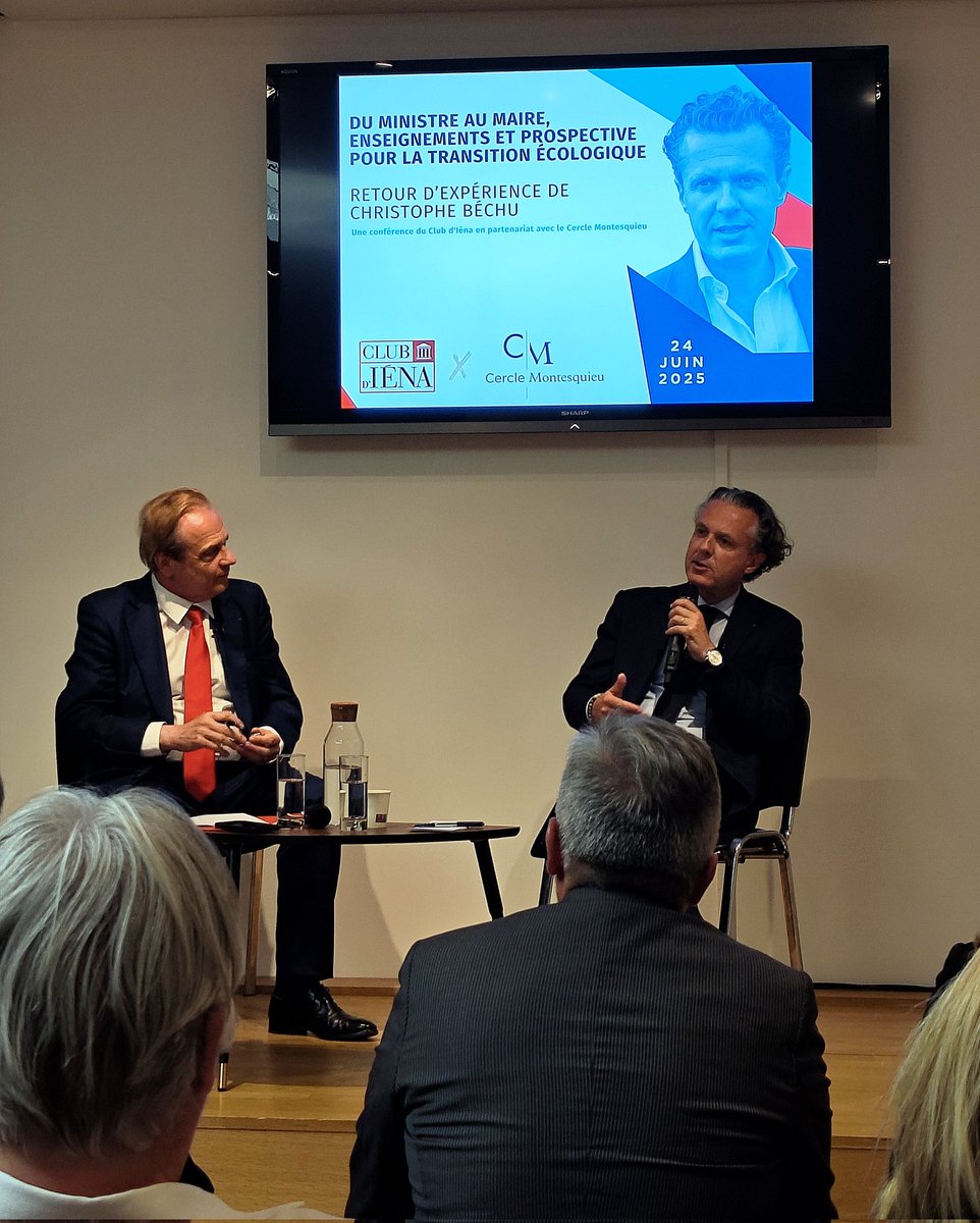Antoine GUERY (@antoineguery0) on Twitter photo 🫵🏻 "Le grand absent du débat public, c'est le coût de l'inaction"
📣 Rencontres du <a href="/clubdiena/">Club d'Iéna</a> et <a href="/CercMontesquieu/">Cercle Montesquieu</a> avec les vision et retour d'expérience puissants et inspirants de <a href="/ChristopheBechu/">Christophe Béchu</a> sur l'action publique et la transition écologique, d' #Angers à <a href="/Ecologie_Gouv/">Ministères Territoires Écologie</a>. 🫵🏻 "Le grand absent du débat public, c'est le coût de l'inaction"
📣 Rencontres du <a href="/clubdiena/">Club d'Iéna</a> et <a href="/CercMontesquieu/">Cercle Montesquieu</a> avec les vision et retour d'expérience puissants et inspirants de <a href="/ChristopheBechu/">Christophe Béchu</a> sur l'action publique et la transition écologique, d' #Angers à <a href="/Ecologie_Gouv/">Ministères Territoires Écologie</a>.