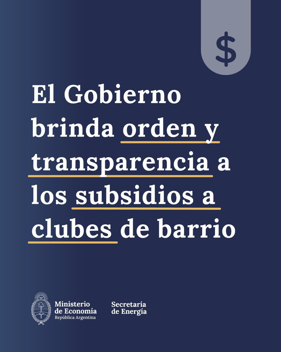 Energia_Ar's tweet image. Detectamos maniobras para recibir subsidios energéticos a través de asociaciones que no eran verdaderos clubes de barrio.
Ahora las instituciones deberán revalidar su registro para garantizar que los subsidios sólo lleguen a aquellos que los necesitan.
▶️argentina.gob.ar/noticias/el-go…