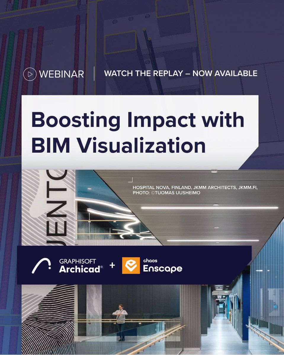 📺 Watch the Archicad + Enscape webinar replay! 
Learn how to create immersive VR, 360° panoramas, and optimize performance with Enscape Impact.

🔗 bit.ly/4dKmvmW

#BIM #Archicad #Enscape #realrendering #VR