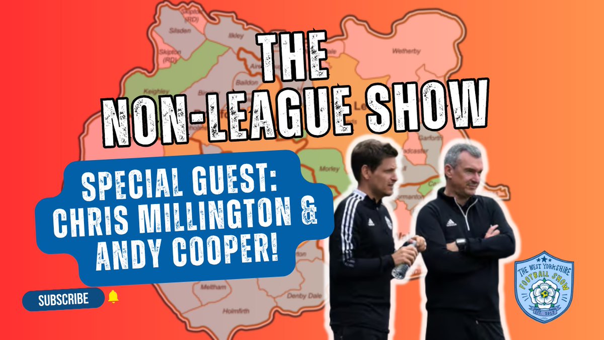 The West Yorkshire Football Show (@wyorksfootball) on Twitter photo 🎙 NON-LEAGUE EXTRAVAGANZA
Tonight, <a href="/CBellMedia/">Chris Bell Media</a> and <a href="/LewSale/">Lewis Sale</a> are bringing you:
8.30pm - WYFS non-league show - reflecting on the week & pre-season fixtures
9pm - A 90min chat with <a href="/FCHTOnline/">FC Halifax Town</a> manager Chris Millington and Andy Cooper.
Hit that subscribe, follow and like 🎙 NON-LEAGUE EXTRAVAGANZA
Tonight, <a href="/CBellMedia/">Chris Bell Media</a> and <a href="/LewSale/">Lewis Sale</a> are bringing you:
8.30pm - WYFS non-league show - reflecting on the week & pre-season fixtures
9pm - A 90min chat with <a href="/FCHTOnline/">FC Halifax Town</a> manager Chris Millington and Andy Cooper.
Hit that subscribe, follow and like