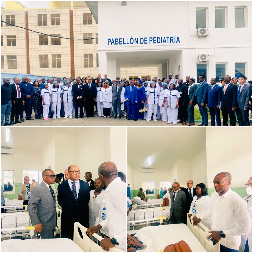 ❤️ ¡Corazón y esperanza!
El recorrido por el nuevo Pabellón de Pediatría de Malabo, fue cálido y lleno de sonrisas. 
Pacientes, familias y sanitarios celebran este avance del Plan de Mejora Urgente. 🩺