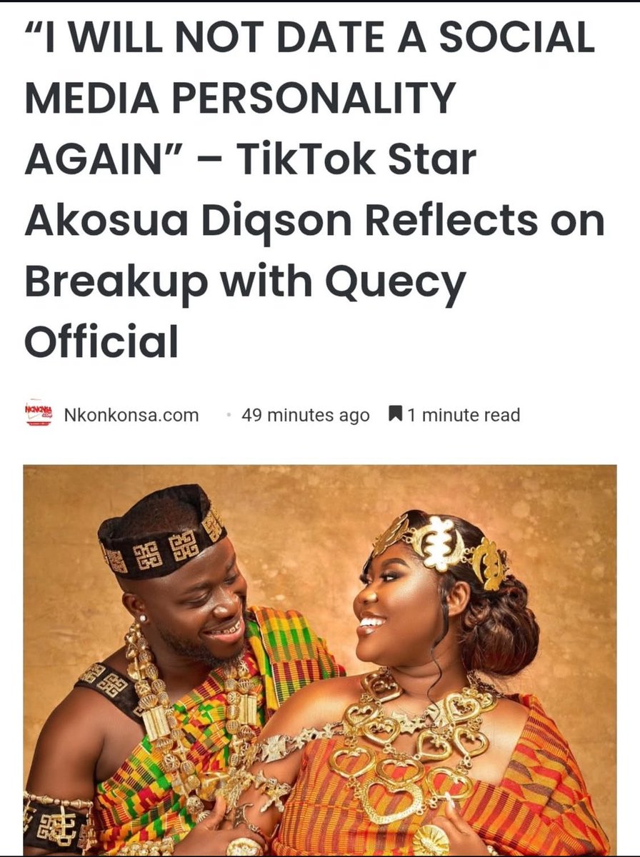 Ghanaian TikTok sensation Akosua Diqson has candidly shared her reflections on love and relationships following her recent breakup with fellow social media influencer Quecy Official.

Read full story at Nkonkonsa.com