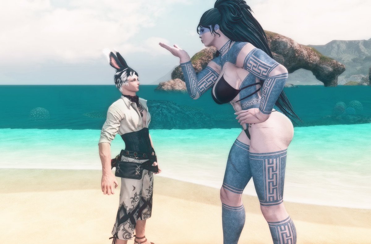 #FFXIV | #Gpose | #Roegadyn | #ffxivsummerbash
Got to meet a <a href="/AetherRichViera/">Vel, Aether Rich Viera🔞</a>