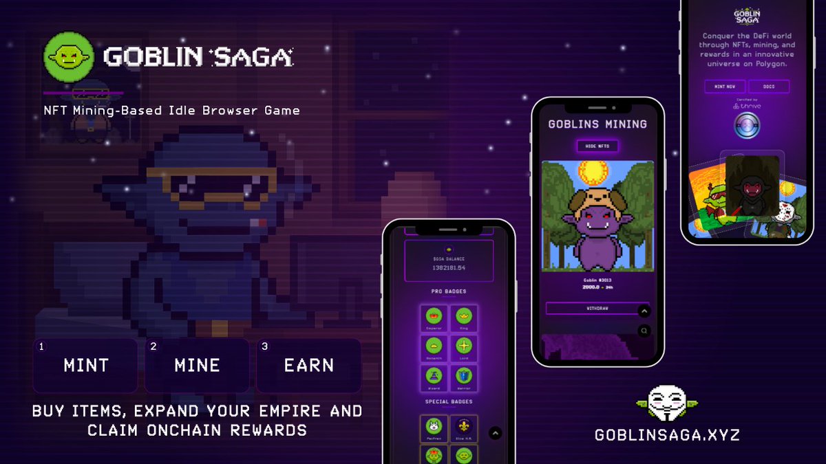goblinsaga_xyz's tweet photo. Looking for the next hidden gem on Polygon?💎

Goblin Saga brings:
✅ NFT-powered token mining
✅ Active staking pools
✅ Real onchain utility
Mint now and start mining $GSA 👉 https://t.co/7MOJkps6S5

#NFTs #NFTCollection #DeFi #Crypto #CryptoMarket #CryptoNews #Finance #Polymarket #Polygon #GoblinSaga $GSA $POL $ETH $BNB