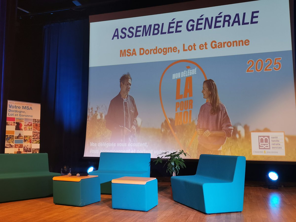 [#AGMSAdlg2025] Tout est prêt pour notre Assemblée Générale statutaire et élective qui se déroulera demain à l’espace culturel François Mitterrand de Boé. On vous donne RDV dès 9h pour suivre les moments forts de cet événement en direct.