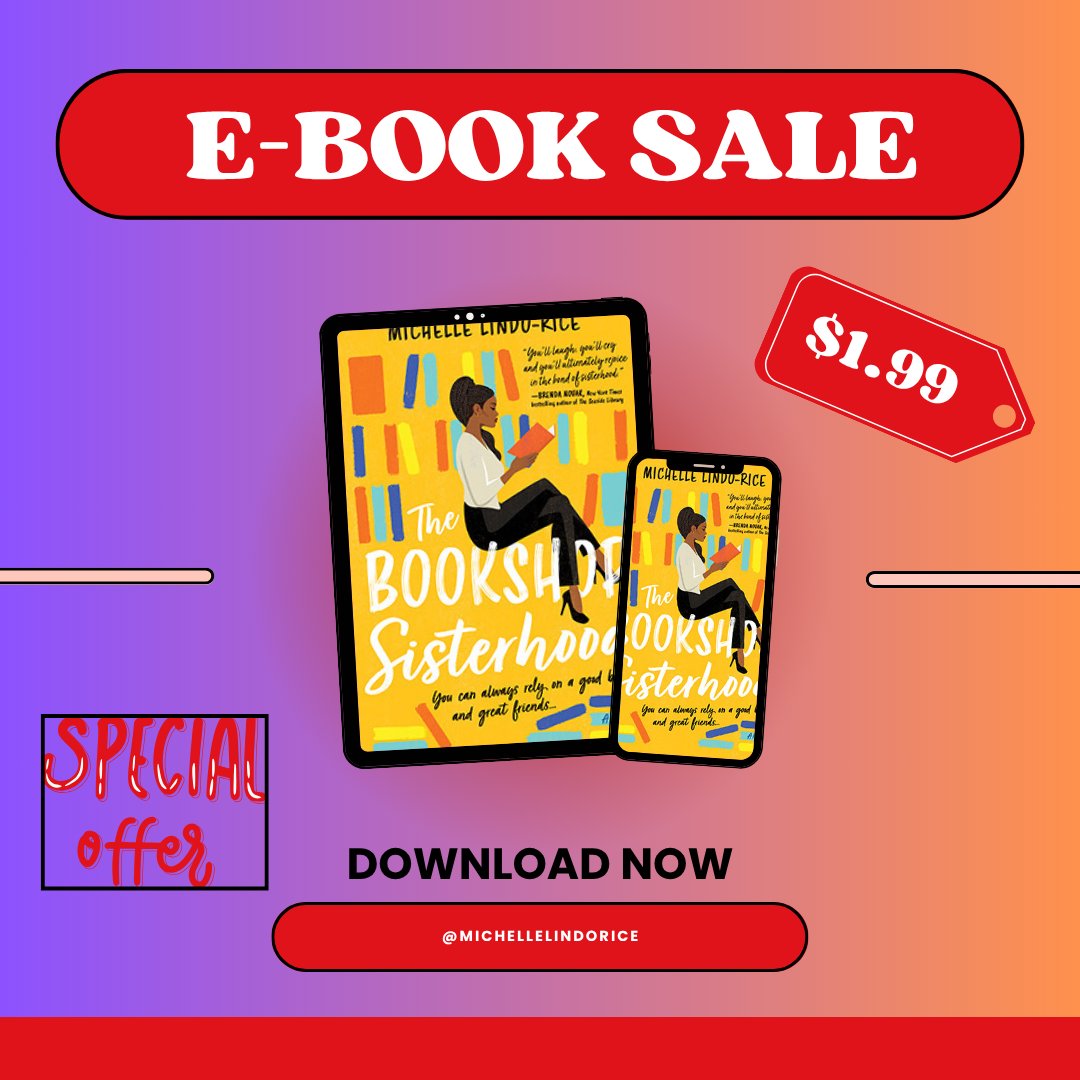 Michelle Lindo-Rice-author|Michelle Jackson-agent (@mlindorice) on Twitter photo ✨Last day of the sale ✨THE BOOKSHOP SISTERHOOD is on sale for 1.99-- get your copy today!
<a href="/LCSLiterary/">LCSLiteraryServices</a>
#sale #booknews #newdeal #bookdeals #ebooks #lastday #buynow ✨Last day of the sale ✨THE BOOKSHOP SISTERHOOD is on sale for 1.99-- get your copy today!
<a href="/LCSLiterary/">LCSLiteraryServices</a>
#sale #booknews #newdeal #bookdeals #ebooks #lastday #buynow