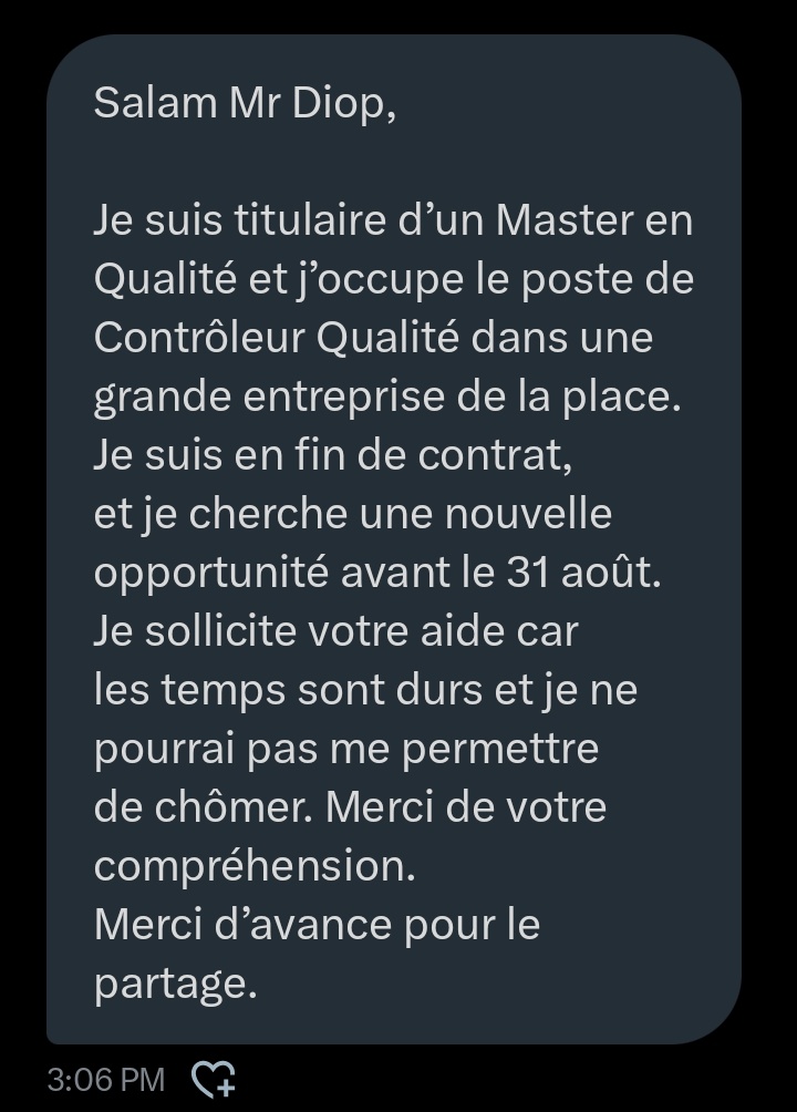Salam Fam
Help a bro! Donnons lui du soutien!
 #afterpro #recrutement