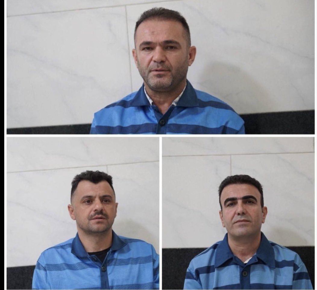 The fascist Islamist #ayatollah regime executed three #Kurdish political prisoners on charges of espionage for Israel; Idris Ali, Rasoul Ahmad Rasoul and Azad Shojaei

Be Their Voice ❤️☀️💚

 #freekurdistan 
#AyatollahKhamenei is a TERRORIST