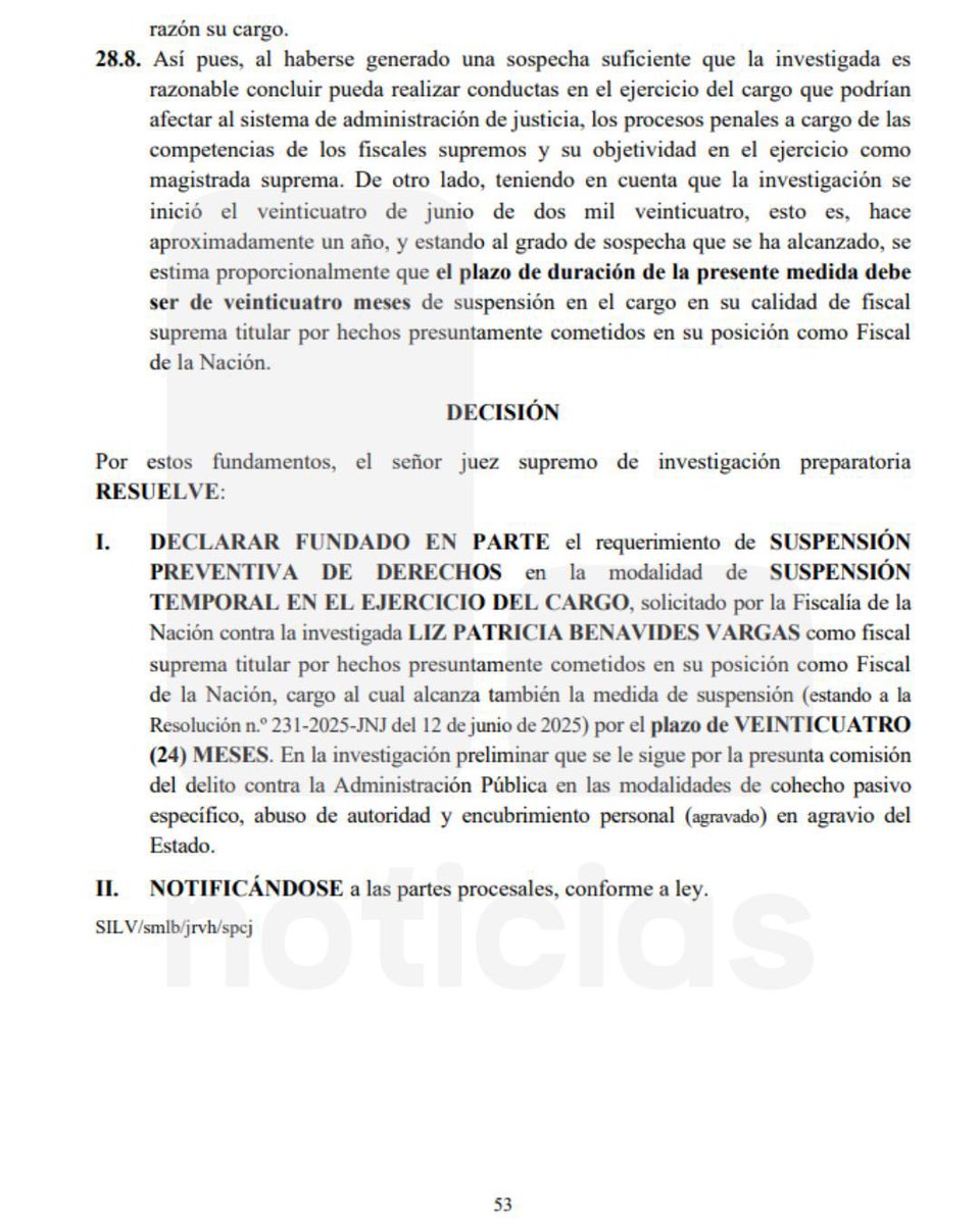 Alex Flores (@alexflorespl) on Twitter photo Fracasa tentativa mafiosa de tomar la <a href="/FiscaliaPeru/">Ministerio Público</a>: PJ suspende a #PatriciaBenavides por sus vínculos con los 'Cuellos Blancos'. Sectores democráticos seguiremos dando la batalla y #JNJ deberá responder a nuestra denuncia constitucional. Fracasa tentativa mafiosa de tomar la <a href="/FiscaliaPeru/">Ministerio Público</a>: PJ suspende a #PatriciaBenavides por sus vínculos con los 'Cuellos Blancos'. Sectores democráticos seguiremos dando la batalla y #JNJ deberá responder a nuestra denuncia constitucional.