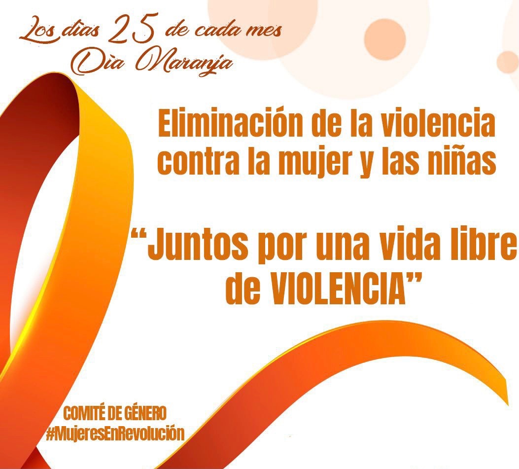 Observamos #DíaNaranja 🆚 violencia hacia mujeres y niñas,trabajando juntos en la defensa de las conquistas alcanzadas y derechos de igualdad y empoderamiento de las féminas.Seguimos construyendo un futuro mejor donde la mujer siga ocupando lugar prominente en nuestra sociedad.