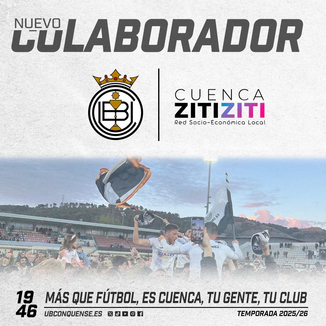 #UBConquense 🤝 #CuencaZITIZITI

Cuenca ZITIZITI se une como nuevo colaborador preferente del club. Una plataforma especializada en la gestión urbana que conecta a ciudadanos, emprendedores y entidades públicas y privadas.

👉 cuenca.zitiziti.com

🔗 ubconquense.es/noticias/Cuenc…
