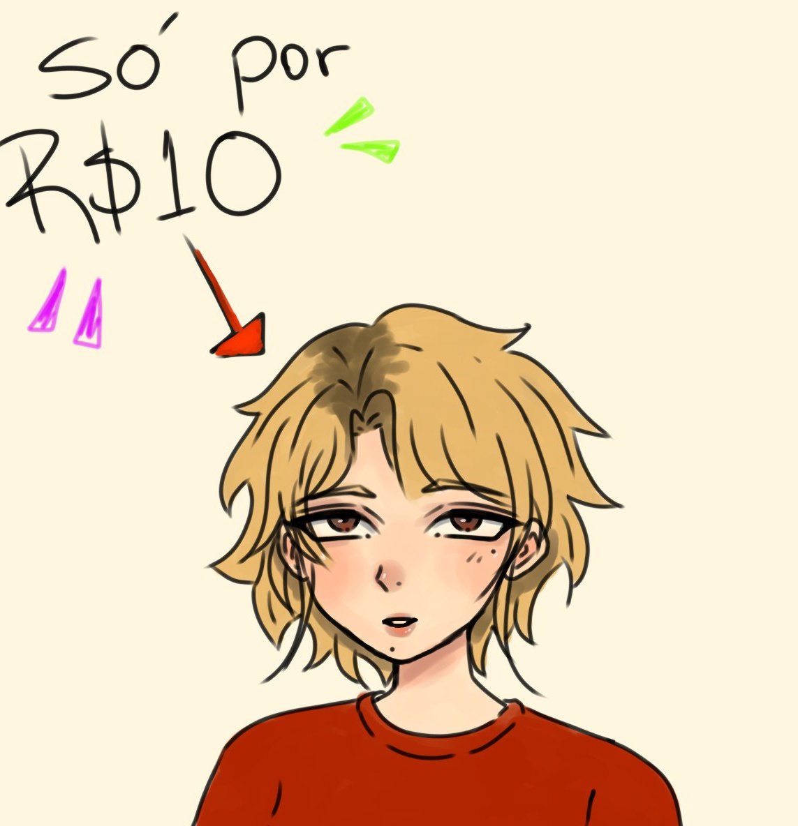 Me ajuda comprando icon nesse estilo por R$10!!! 
🔁 ou ❤️ para me ajudar a chegar a mais pessoas!!
#Commission #animetwt #fanart