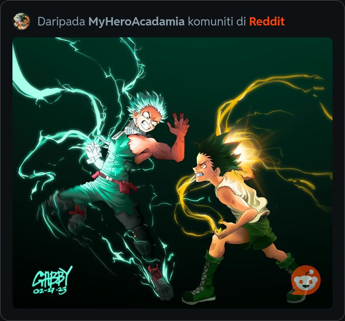 RickJayden2's tweet photo. Deku vs Miles is a good match but what about Deku vs Gon?
Do you think Death Battle should have made this match first or would it better for Hyun Dojo mini rumble? #Deku #Deathbat https://t.co/gFUUgLcSyV