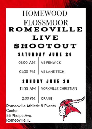 Be sure to check out your Vikings in their last Summer League Event‼️

Romeoville Live Period Shootout Schedule