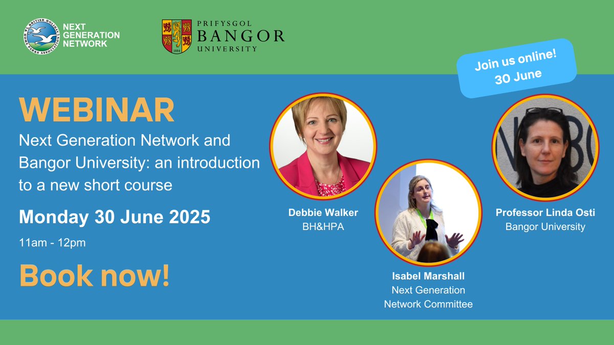 HARPA_UK's tweet photo. Want to grow your tourism and leadership skills?

BH&amp;HPA Webinar 
🗓 Mon 30 June | 11:00–12:00 | Online
🎓 With Bangor University + Next Generation Network

🌿 Learn more &amp; register: https://t.co/Jo2Kv8yIEb 

#BHHPAMembers #TourismTraining #NextGenerationNetwork https://t.co/9gOHQhFSrI
