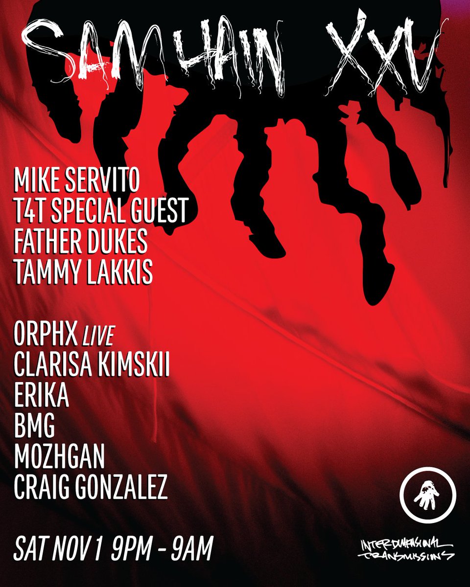 Just announced – Samhain XXV 
ra.co/events/2200661