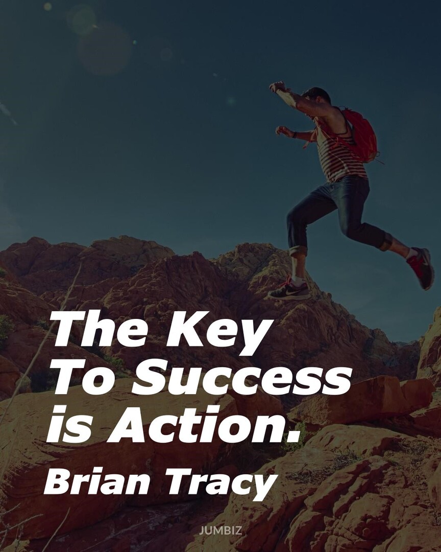 #TheGoodQuotes #Positivity #BrianTracy : The Key To Success is Action.
