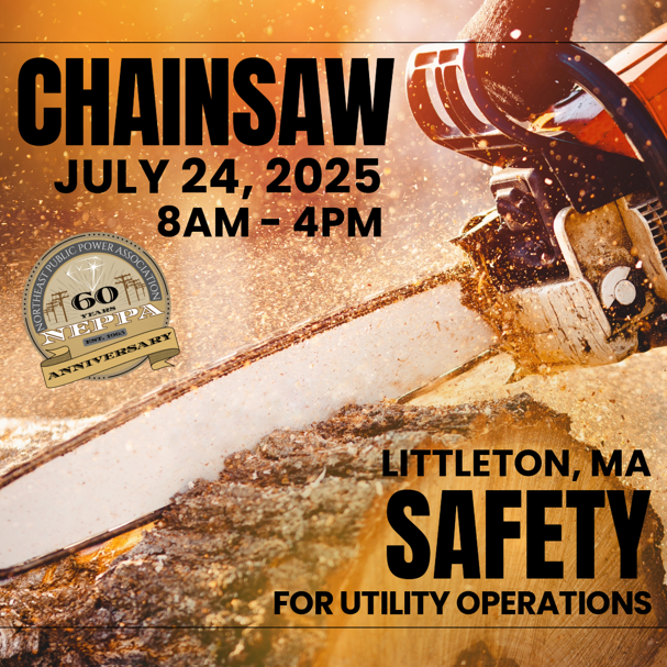 NEPPA_Littleton's tweet photo. 🌲 New Training! 🌲

Join us July 24 for NEPPA’s #ChainsawSafety for Utility Ops course — a blended program with online prep + in-person, hands-on training in partnership with #NATS.

📍 Littleton, MA
🔗 https://t.co/KxGHGrAQAW

#UtilitySafety #LineworkerTraining #PublicPower https://t.co/YLvmG90k7y