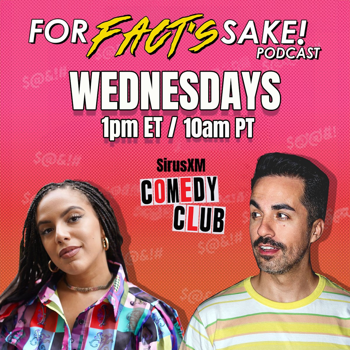 SiriusXMComedyClub (@sxmcomedyclub) on Twitter photo 🕵️♂️ Today at 1PM, <a href="/FFSakepodcast/">For Fact’s Sake! podcast</a> investigates the most mysterious topic of all: themselves.
<a href="/EddieDellaSiepe/">Eddie Della Siepe</a> & WeezyWTF dig into #FactsAboutUs — because self-reflection is funnier with a mic 🎙️😂
🎧 Listen on #SXMComedyClub ch.168 or the #SiriusXM App! 🕵️♂️ Today at 1PM, <a href="/FFSakepodcast/">For Fact’s Sake! podcast</a> investigates the most mysterious topic of all: themselves.
<a href="/EddieDellaSiepe/">Eddie Della Siepe</a> & WeezyWTF dig into #FactsAboutUs — because self-reflection is funnier with a mic 🎙️😂
🎧 Listen on #SXMComedyClub ch.168 or the #SiriusXM App!
