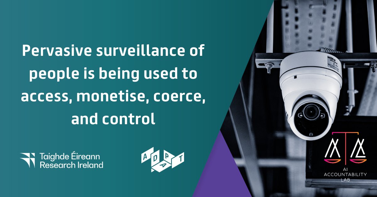 The ADAPT Centre (@adaptcentre) on Twitter photo New research by Dr. Abeba Birhane at the AI Accountability Lab (#AIAL) in ADAPT at <a href="/tcddublinscss/">School of Computer Science and Statistics, TCD</a> shows how computer vision research has fuelled pervasive surveillance over decades.
The study, conducted by Dr Abeba Birhane & collaborators from Stanford University, Carnegie New research by Dr. Abeba Birhane at the AI Accountability Lab (#AIAL) in ADAPT at <a href="/tcddublinscss/">School of Computer Science and Statistics, TCD</a> shows how computer vision research has fuelled pervasive surveillance over decades.
The study, conducted by Dr Abeba Birhane & collaborators from Stanford University, Carnegie