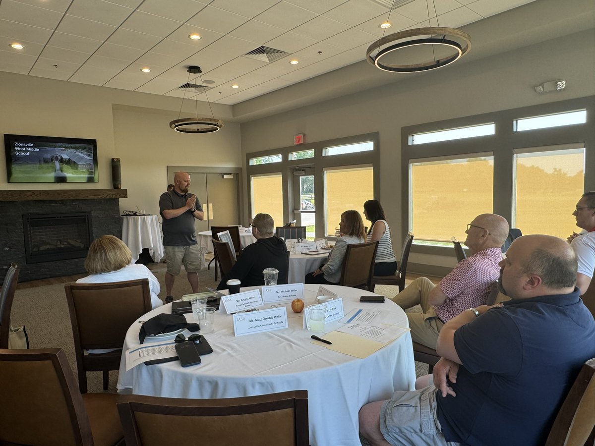 The eighth cohort of IASA participated in their final session today, sharing their leadership stories &amp; reflecting on those who have molded them into the leaders they have become. Hoosier school districts can expect great things from these future corporation leaders. #LeadIAPSS