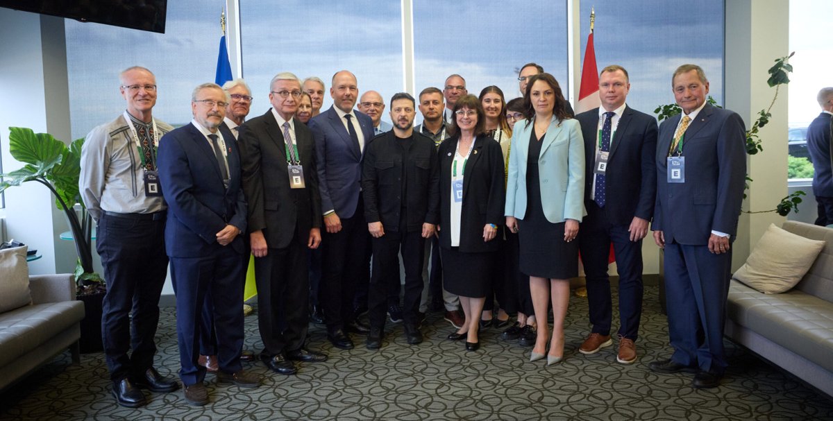 Zelenskyy meets Ukrainian Canadian delegation during G7 - newpathway.ca/?p=153678&utm_…
