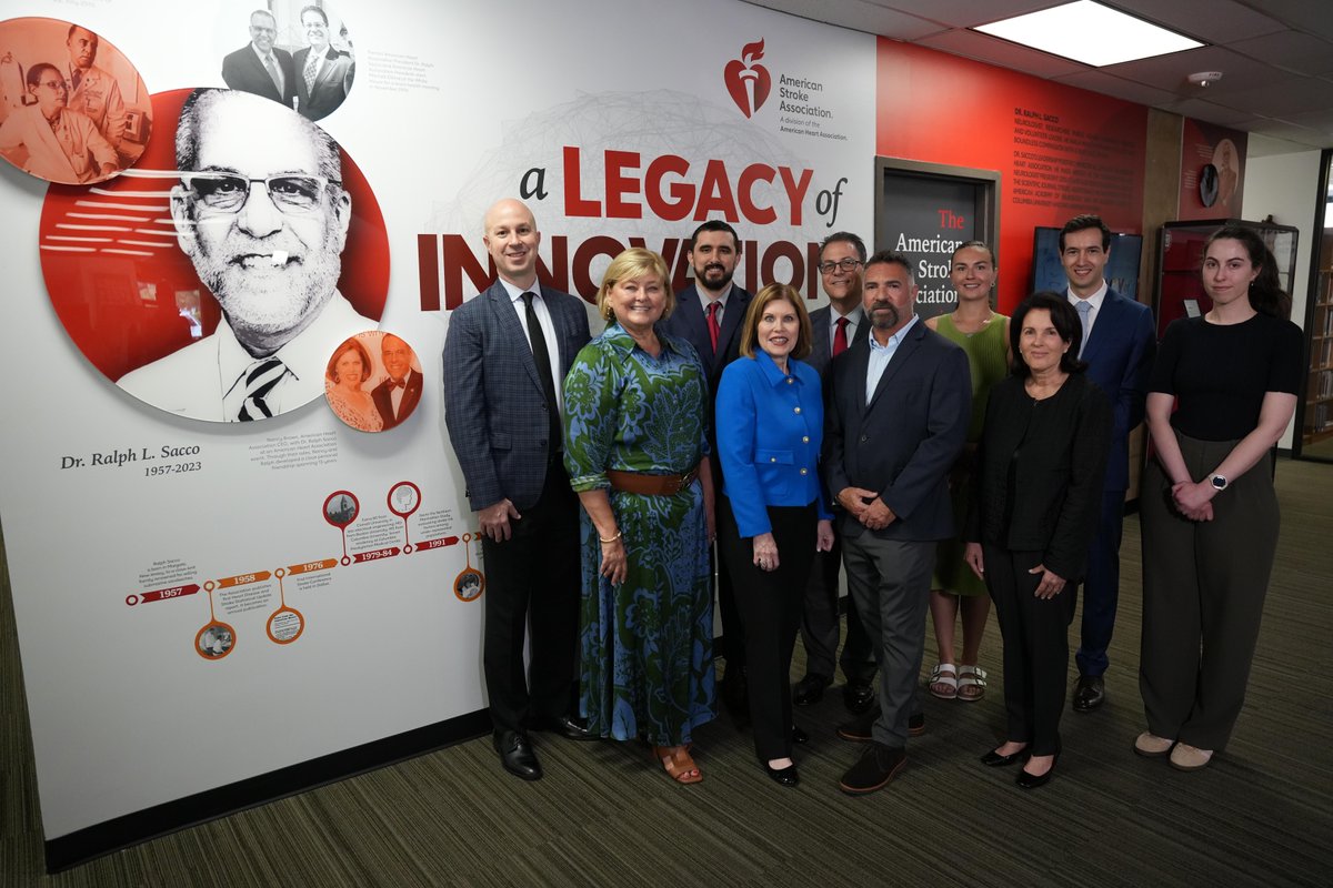 NancyatHeart's tweet image. Honored to commemorate Dr. Ralph Sacco’s remarkable impact. A brilliant neurologist, loving husband and cherished friend, Ralph’s legacy and important work lives on through the Sacco Scholars Program, which supports early career trainees focused on how to help people maintain a…