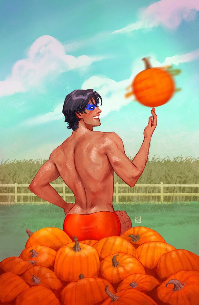 kevinwada's tweet image. Nightwing #130 variant! Cover D, how perfect. Just in time for Pride ;). 🌈