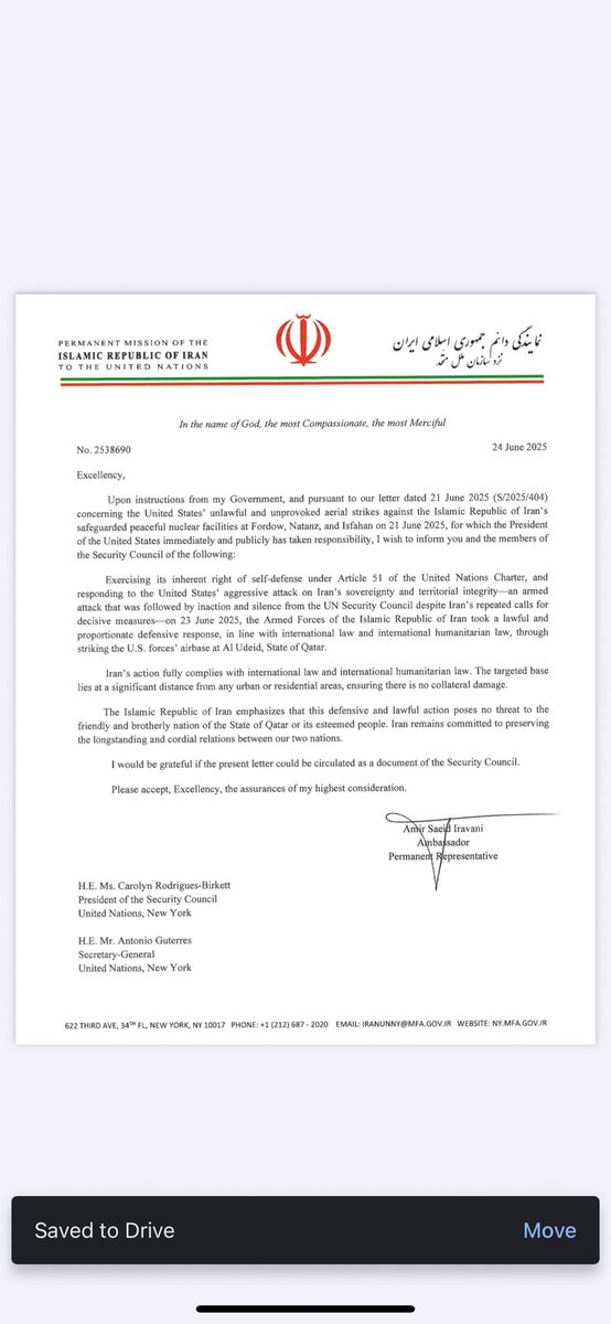 Iran makes its case for retaliatory strike against U.S. forces in Qatar