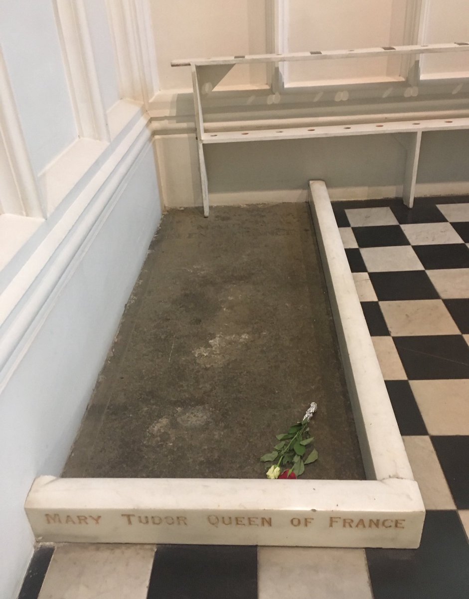 RoyalsOther's tweet image. Mary Tudor, Queen of France and Duchess of Suffolk, the younger sister of King Henry VIII, died on 25th June 1533. Now buried in St Mary’s Church, Bury St Edmunds.