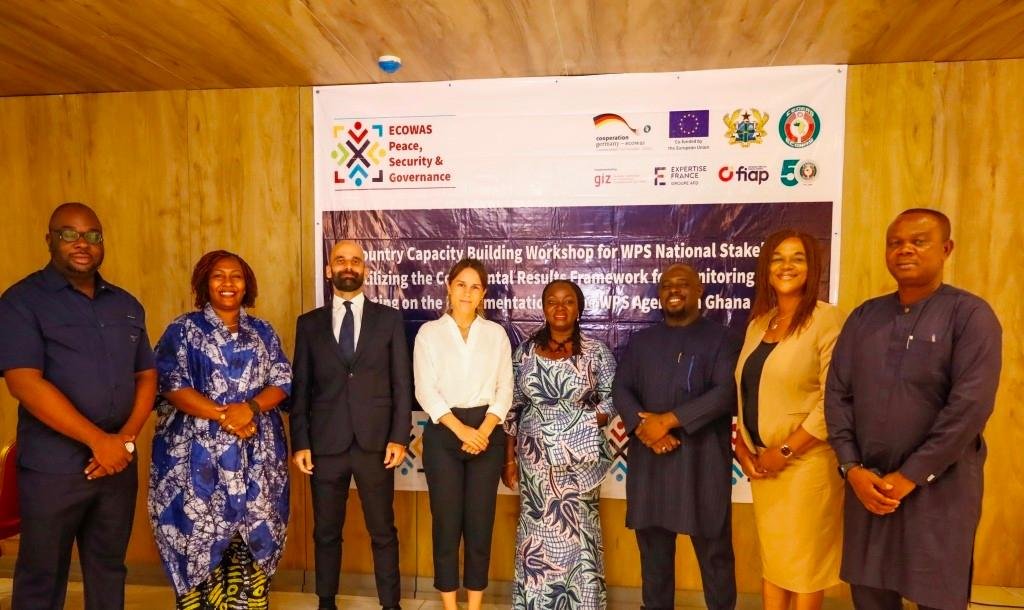 ECOWASdevparcel's tweet image. ECOWAS Commission, through #ECOWAS Peace, Security &amp;amp; Governance (#EPSG) Project, co-financed by the European Union &amp;amp;  🇩🇪 Germany  (@BMZ_Bund ), &amp;amp; implemented by #GIZ successfully hosted a 3-day national capacity-building workshop on the Continental 10 to 12 June 2025, in 🇬🇭. #WPS