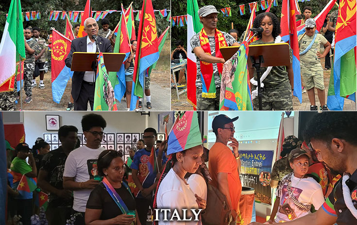 Nationals Abroad Commemorate Martyrs Day

Eritrean nationals in Italy, France, the Netherlands, South Africa, Belgium, Uganda, Zambia, Zimbabwe, and the US commemorated Martyrs Day by renewing their pledges and contributing towards augmenting the Martyrs Trust Fund and supporting