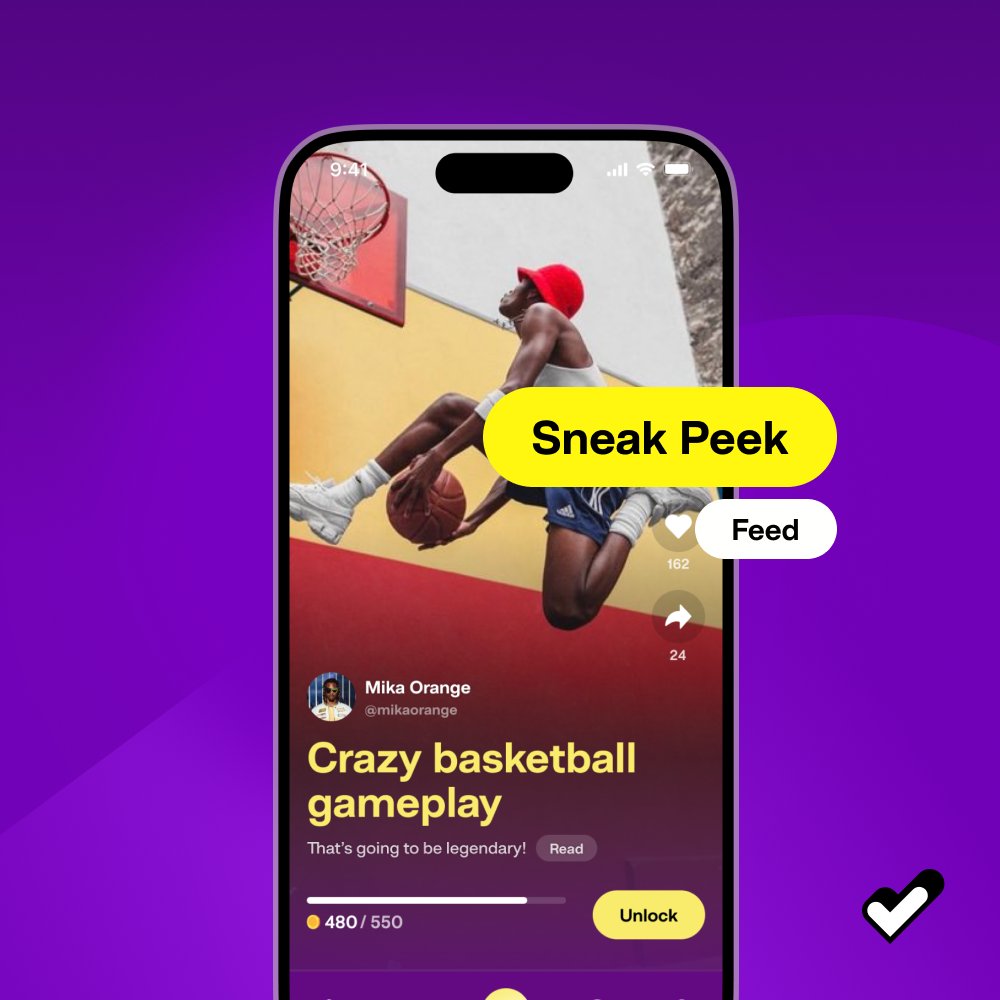 Swipe into the action ⚡📱
Your personalized Hypey Feed...
Just like TikTok... but with way more hype 👀📱
Scroll through the feed to see what’s happening right now - live moments, crazy clips, and teasers from real challenges in progress 🎬⚡

Yep, you’ll literally see the