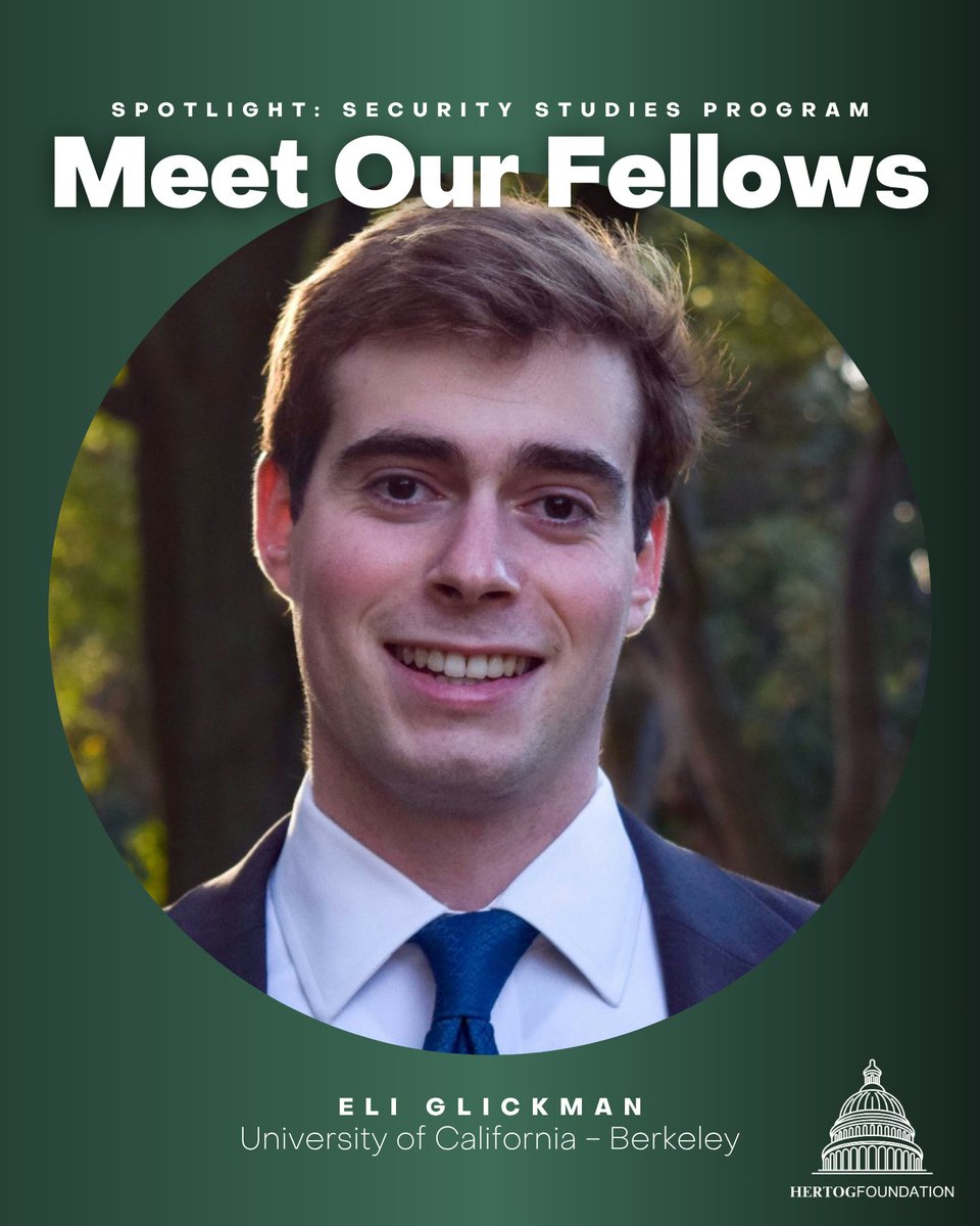 HertogFDN's tweet image. Meet our Fellows from @UCBerkeley!
Samantha DeCosta hopes to pursue a career in foreign policy.
Alexis Eskenazi is a Regents’ and Chancellor’s Scholar.
Eli Glickman will study at @UniofOxford and @KingsCollegeLon.
Alexander Richter will pursue a career in defense analysis.