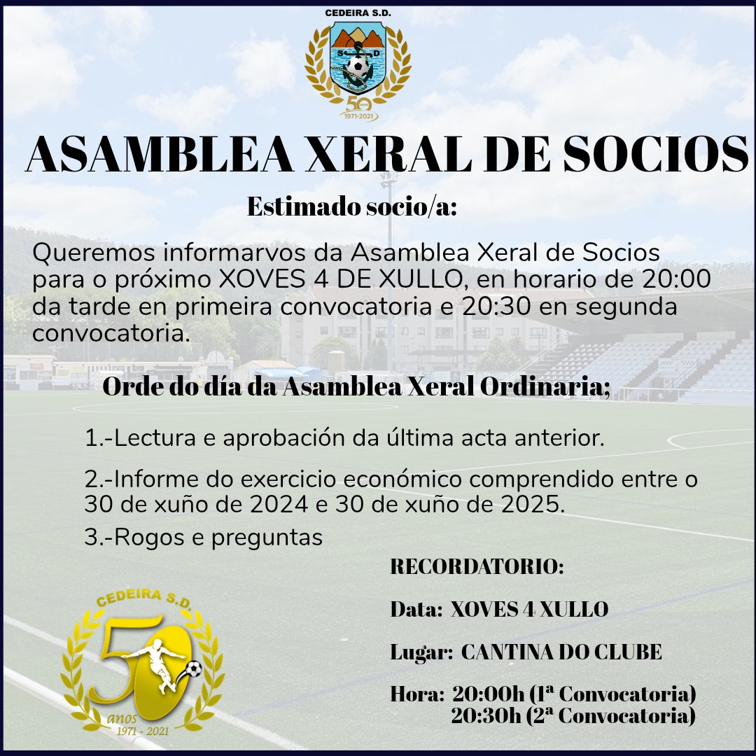 ASAMBLEA XERAL SOCIOS
🖤🤍🖤🤍🖤🤍🖤🤍🖤🤍