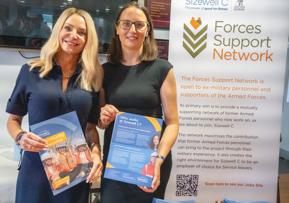 sizewellc's tweet image. 🎖️ This #ArmedForcesWeek, we’re proud to celebrate the stories of service, resilience and community impact that shape our country – and our project.
We’re delighted to share that Sizewell C has been awarded the Silver Award under the Armed Forces Covenant Employer Recognition…