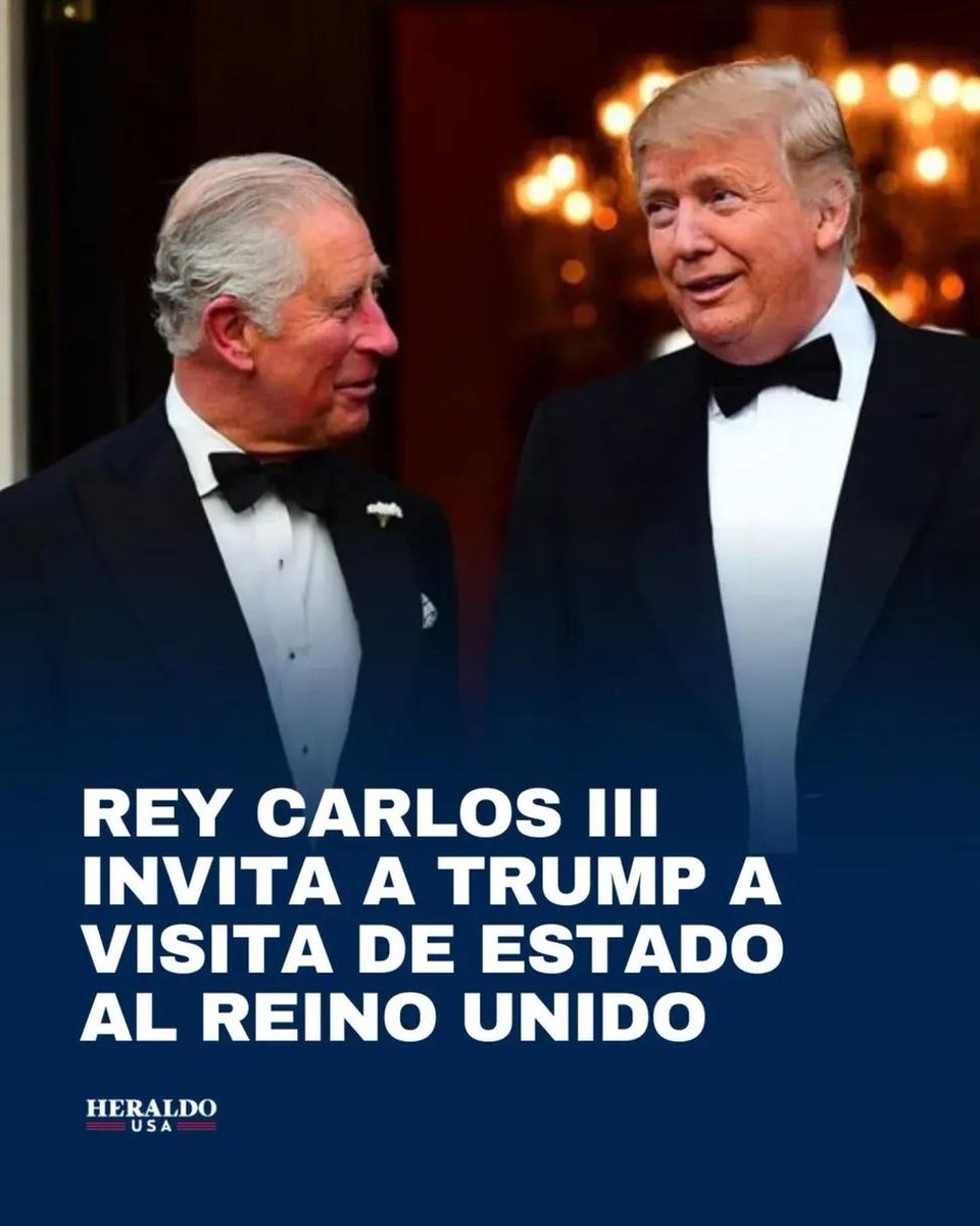 Buckingham Palace confirmó que el rey Carlos III extendió una invitación formal para una segunda visita de Estado de Donald Trump en 2025. El primer ministro Keir Starmer entregó la carta(“Manu Regia”) en la Casa Blanca y Trump aceptó, marcando un hito diplomático sin precedentes