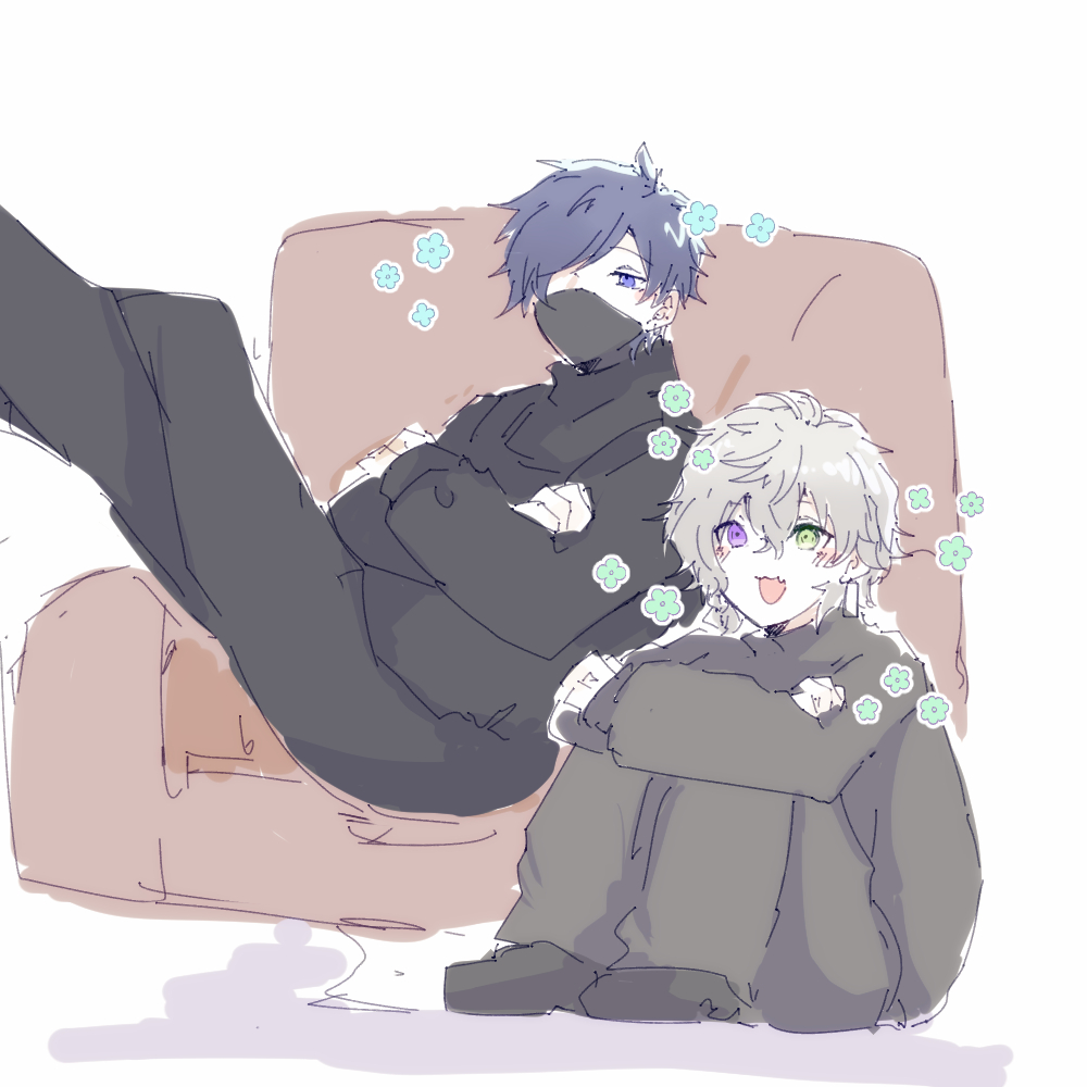 「一緒に見てるバニ兄さんとカゲツくんが良かった」|しゅうり💮⚙️🎉🎉🎉のイラスト