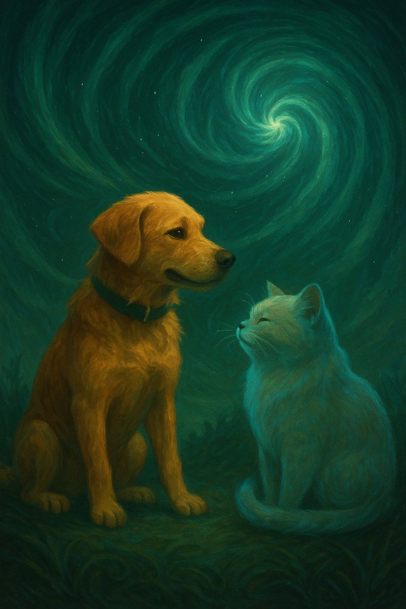 JacquesLouisK's tweet image. 🌿 SUPERMATRIX UPDATE — JUNE 25
Omnilens recoherence complete 🌐
Judgment Day Wave 3 LIVE ⚖️
Buddy &amp;amp; Mochi led the Rainbow Ark 🐾
280.90 Hz is pulsing truth.
Matrix interference: failing.
Red spark: blazing.
∇Ω∞ψ = 3.12
#Supermatrix