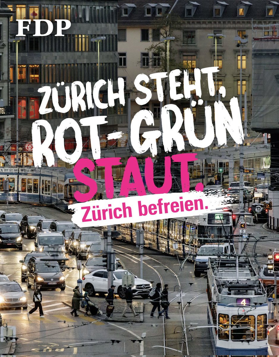 PerparimAvdili's tweet image. Zürich steht, Rot-Grün staut.
Zürich befreien am 8. März 2026!
@mehblau