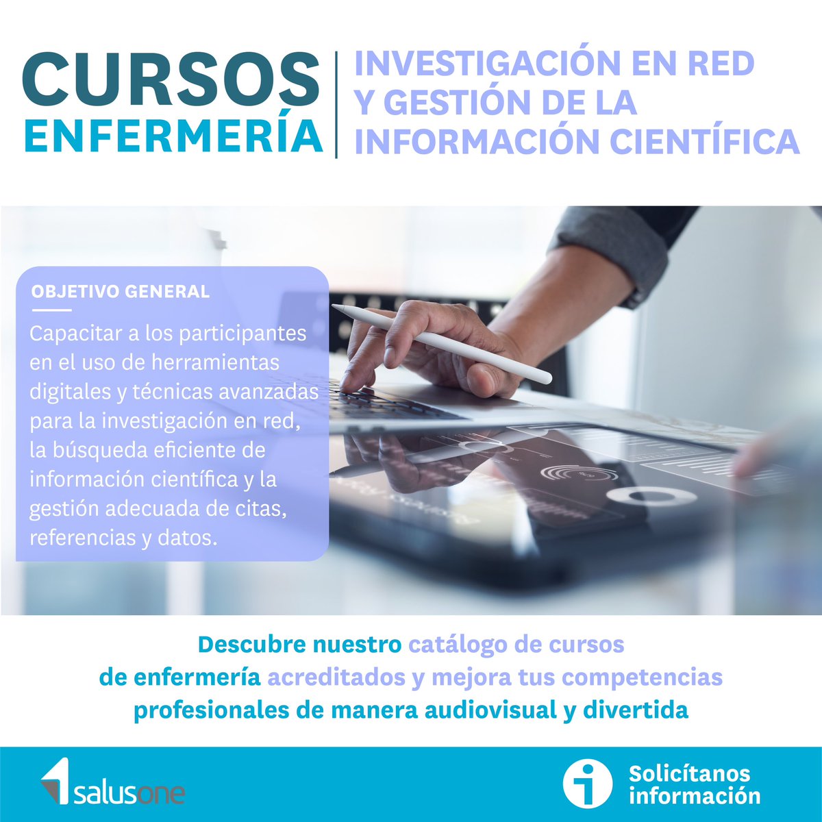 📢 Nuevo curso de ‘Investigación en red y gestión de la información científica’ ofrecido por <a href="/salusplay/">SalusPlay</a> 

👉🏼 Apúntate: salusone.app/formate/salud-…