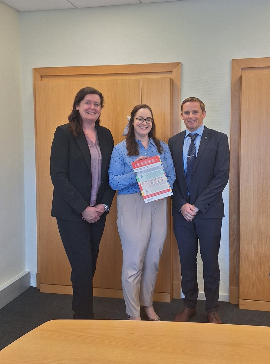 Delighted to meet <a href="/KeiraKeoghFG/">Keira Keogh</a> today Leinster House with our CEO Theresa Anderson and our Head of Operations Patrick Quinn and chat about our recently published Pre Budget Submission.