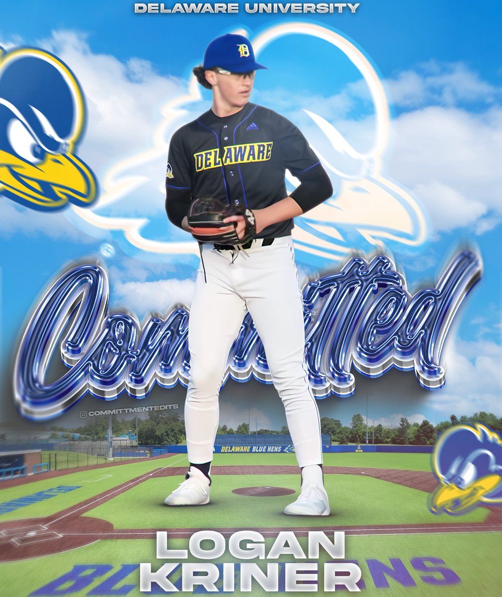 First I want to thank God for blessing me with this opportunity to play Division 1 baseball at the University of Delaware. I also want to thank my family and the coaching staff at Delaware for believing in me and giving me the opportunity to chase my dreams. #AGTG