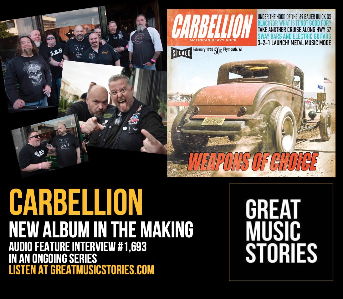 Guy B (@guyb_rockshow) on Twitter photo CARBELLION: New interview with our US friends <a href="/carbellion/">Carbellion</a> just added to the GMS site. News on new songs, the next album and new adventures. Listen here greatmusicstories.com/2025/06/25/car… CARBELLION: New interview with our US friends <a href="/carbellion/">Carbellion</a> just added to the GMS site. News on new songs, the next album and new adventures. Listen here greatmusicstories.com/2025/06/25/car…