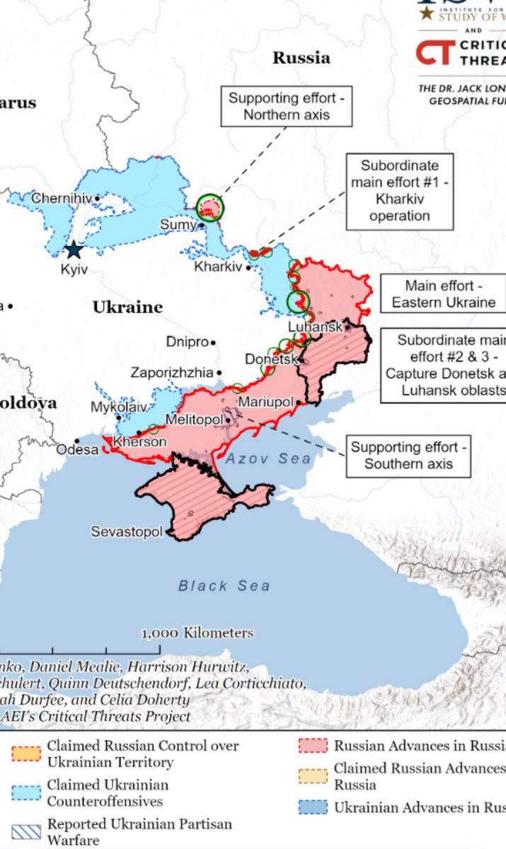 Kuinkahan moni ymmärtää median sotapropagandalta, että rintama Ukrainassa ei ole liikkunut pariin vuoteen?

Tätä sotaa ei ole tarkoituskaan lopettaa. 
Sen tarkoitus on vain tappaa Euroopasta ihmisiä, tuottaa voittoa, siirtää huomiota ja luoda kahtiajakoa.

understandingwar.org/backgrounder/r…