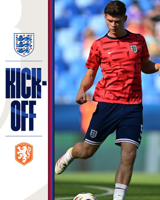 Wednesday's U21 EURO semi-final between England and Netherlands has now kicked-off. Follow live on Channel 4.