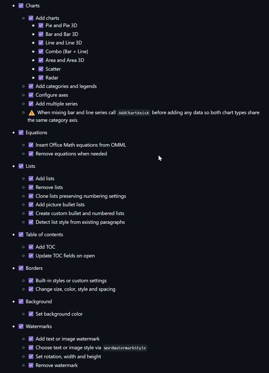 PrzemyslawKlys's tweet image. I&apos;ve released new version of #OfficeIMO 1.0.0. Closed all issues and feature requests, which was quite a huge lists. 

Build your #docx documents using #dotnet for free with MIT license🪧

github.com/EvotecIT/Offic…