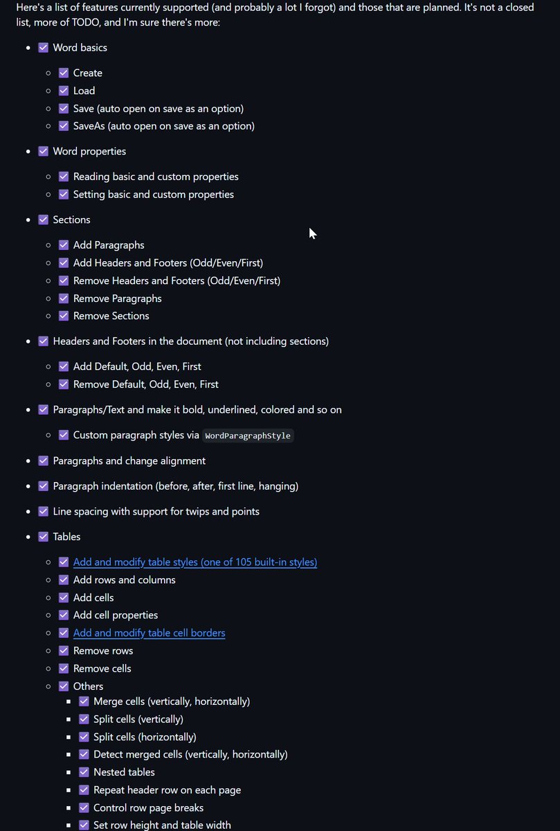 PrzemyslawKlys's tweet image. I&apos;ve released new version of #OfficeIMO 1.0.0. Closed all issues and feature requests, which was quite a huge lists. 

Build your #docx documents using #dotnet for free with MIT license🪧

github.com/EvotecIT/Offic…