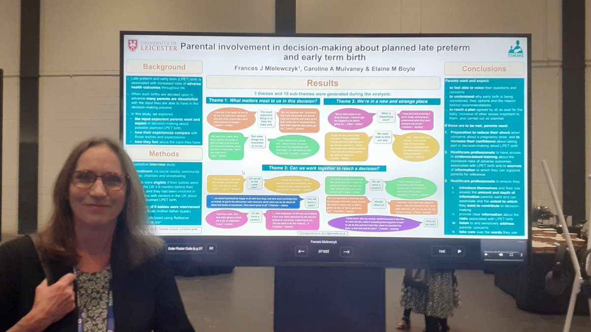 Frances Mielewczyk (@frajmie) on Twitter photo Delighted to have been able to present a poster of our results from the PIP study parents' interviews at the RCOG World Congress this week. Huge thanks to all involved, especially the parents.
Abstract available on p154 of the BJOG supplement: doi: 10.1111/1471-0528.18215. Delighted to have been able to present a poster of our results from the PIP study parents' interviews at the RCOG World Congress this week. Huge thanks to all involved, especially the parents.
Abstract available on p154 of the BJOG supplement: doi: 10.1111/1471-0528.18215.